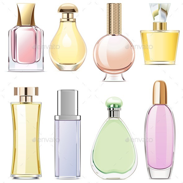 Vector Fragrance Icons - Retail Commercial / Shopping