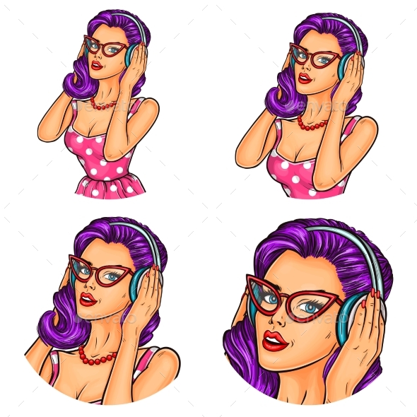 Womens Pop Art - People Characters