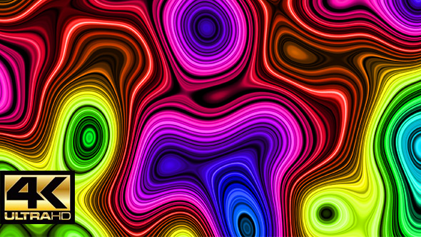 Abstract Liquid Rainbow Background