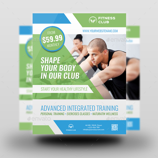 Fitness - GYM Flyer Vol.4, Print Templates | GraphicRiver