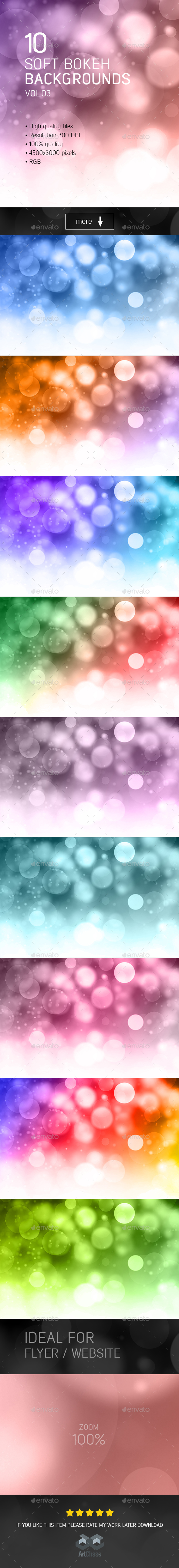 10 Soft Bokeh Backgrounds vol.03 - Abstract Backgrounds