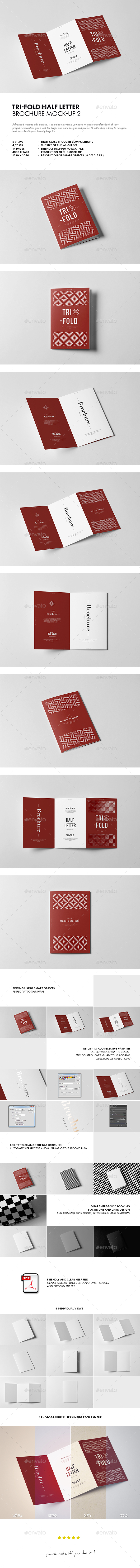 Tri-Fold Half Letter Brochure Mock-up 2 - Brochures Print
