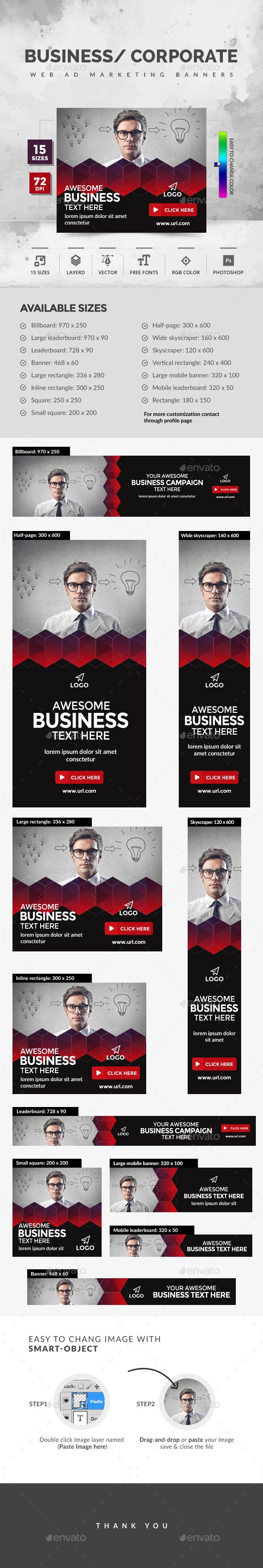 Business Banners - Banners & Ads Web Elements