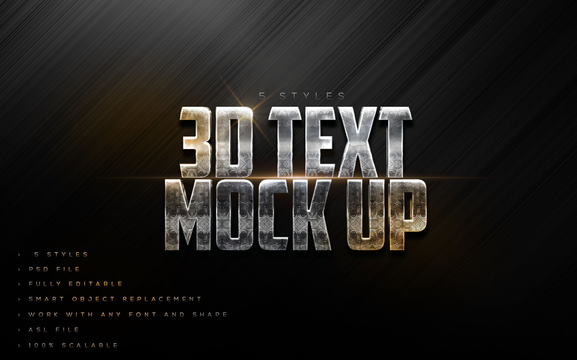 10 3D Text Styles N4 in Photoshop Layer Styles - product preview 1