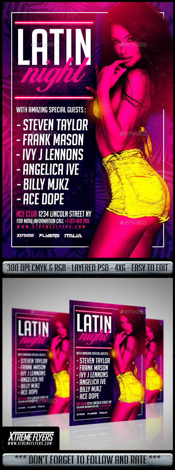 Latin Night Flyer By MatteoGianfreda