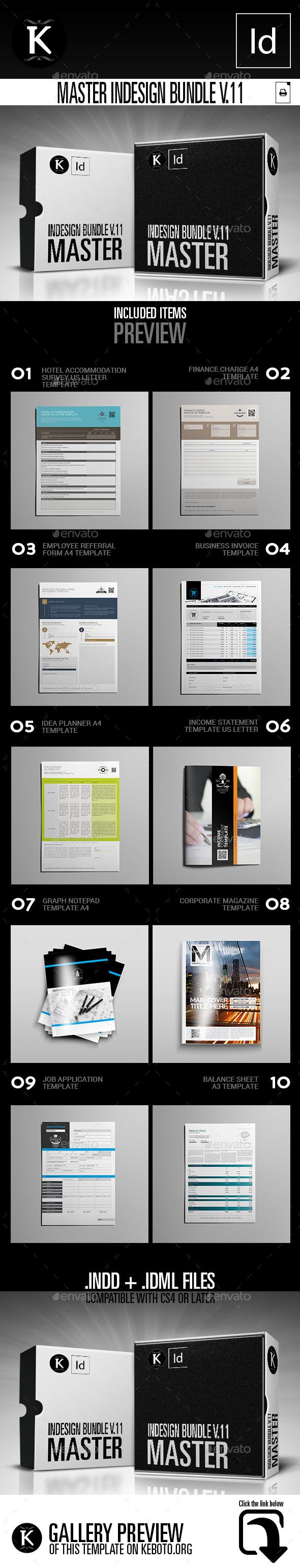 Master inDesign Bundle v.11 - Print Templates