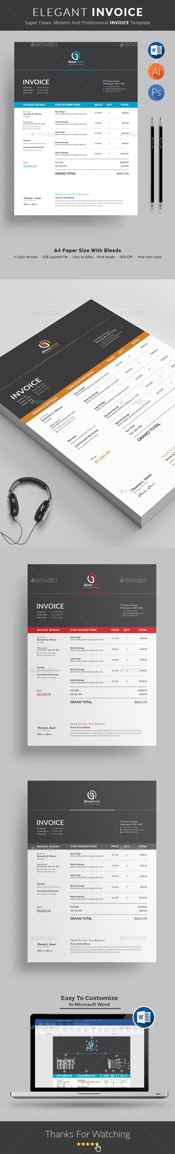 Invoice - Proposals & Invoices Stationery