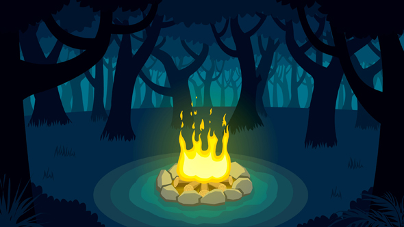 Forest Campfire