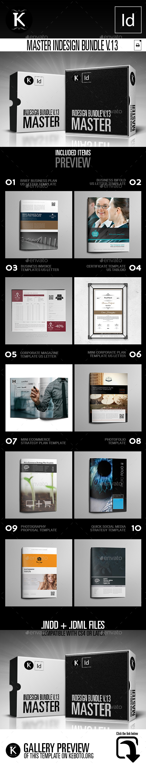 Master inDesign Bundle v.13 - Print Templates