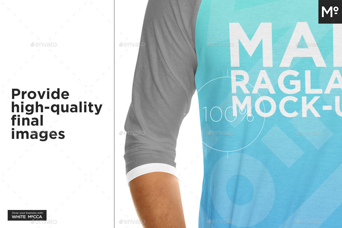 Download Raglan 3 4 Shirt Mock Up By Mocca2go Graphicriver