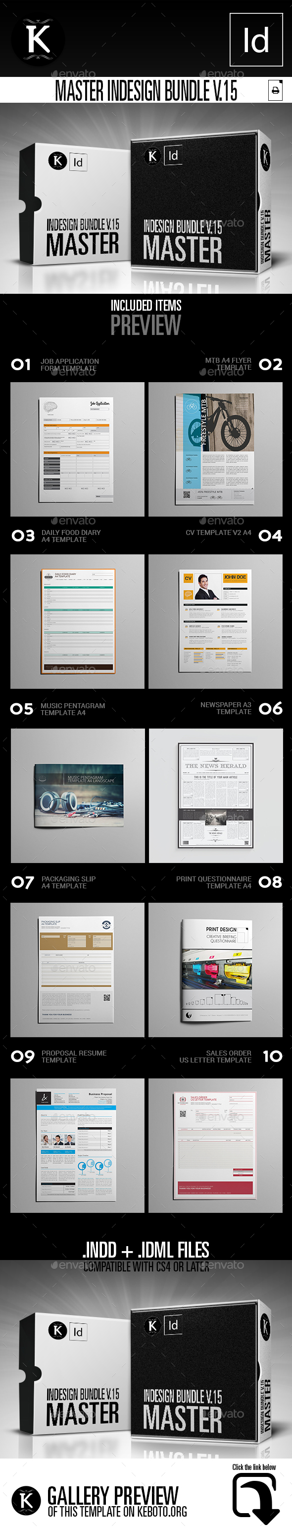 Master inDesign Bundle v.15 - Print Templates