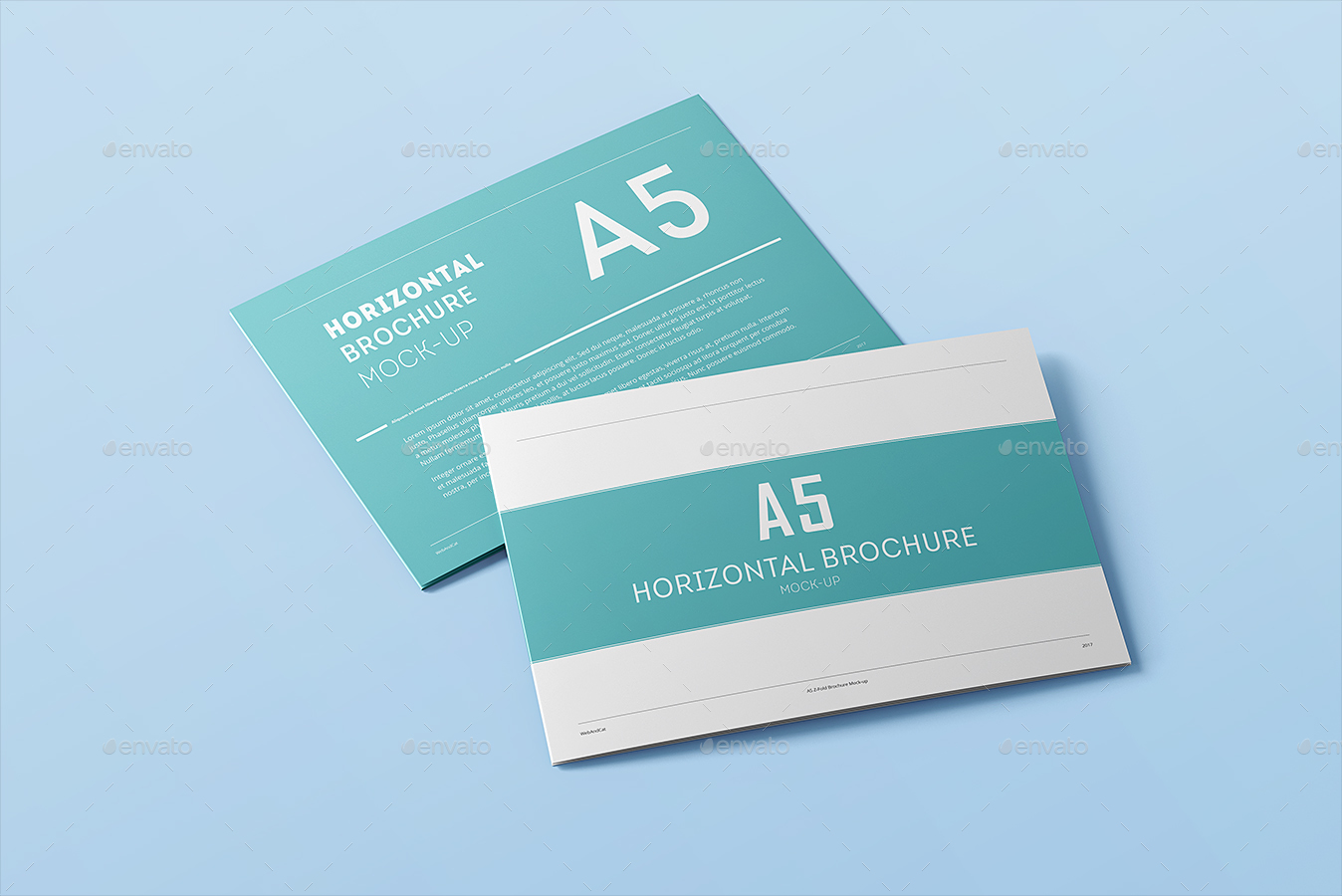 Download A5 Tri-Fold Horizontal Brochure Mock-up by webandcat | GraphicRiver