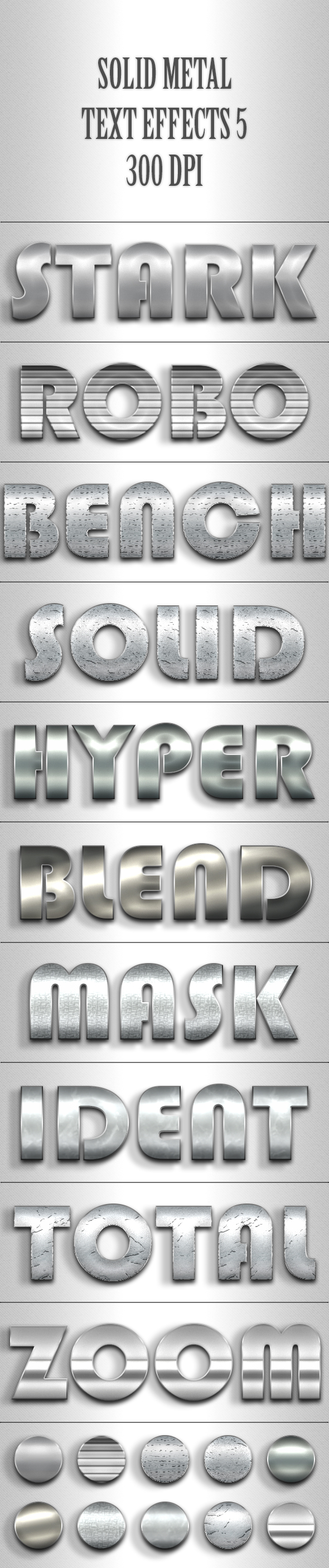 Solid Metal Text Effects 5 - Text Effects Styles