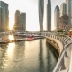 Beautiful Sunset View  at Dubai Marina Skyscapers in Dubai, UAE - VideoHive Item for Sale