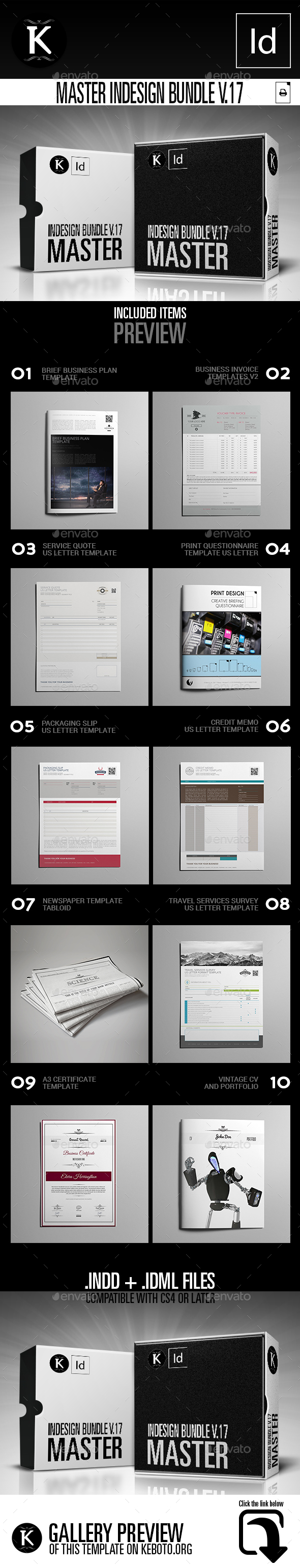 Master inDesign Bundle v.17 - Print Templates