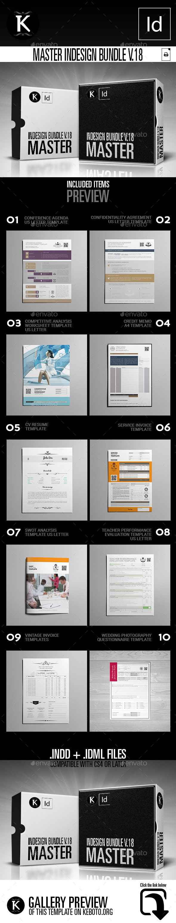 Master inDesign Bundle v.18 - Print Templates
