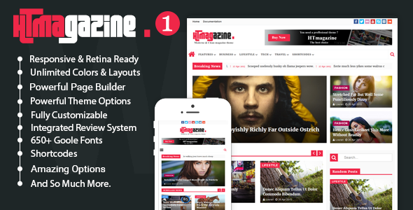HTmagazine - Moderne Magazine,News & Blog WordPress Theme - News / Editorial Blog / Magazine