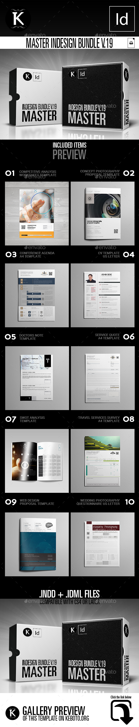 Master inDesign Bundle v.19 - Print Templates