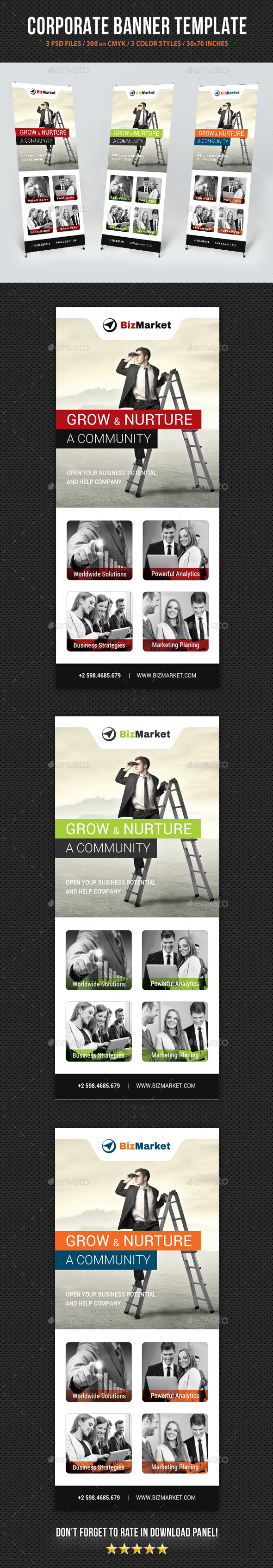 Corporate Business Banner Template V9 - Signage Print Templates