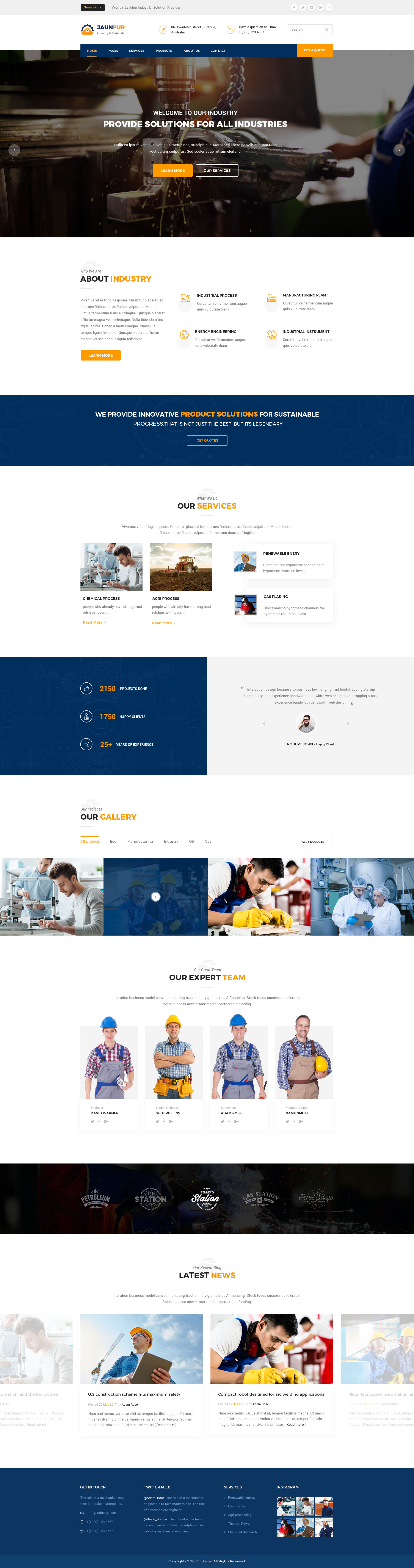 Janpur : Factory PSD Template