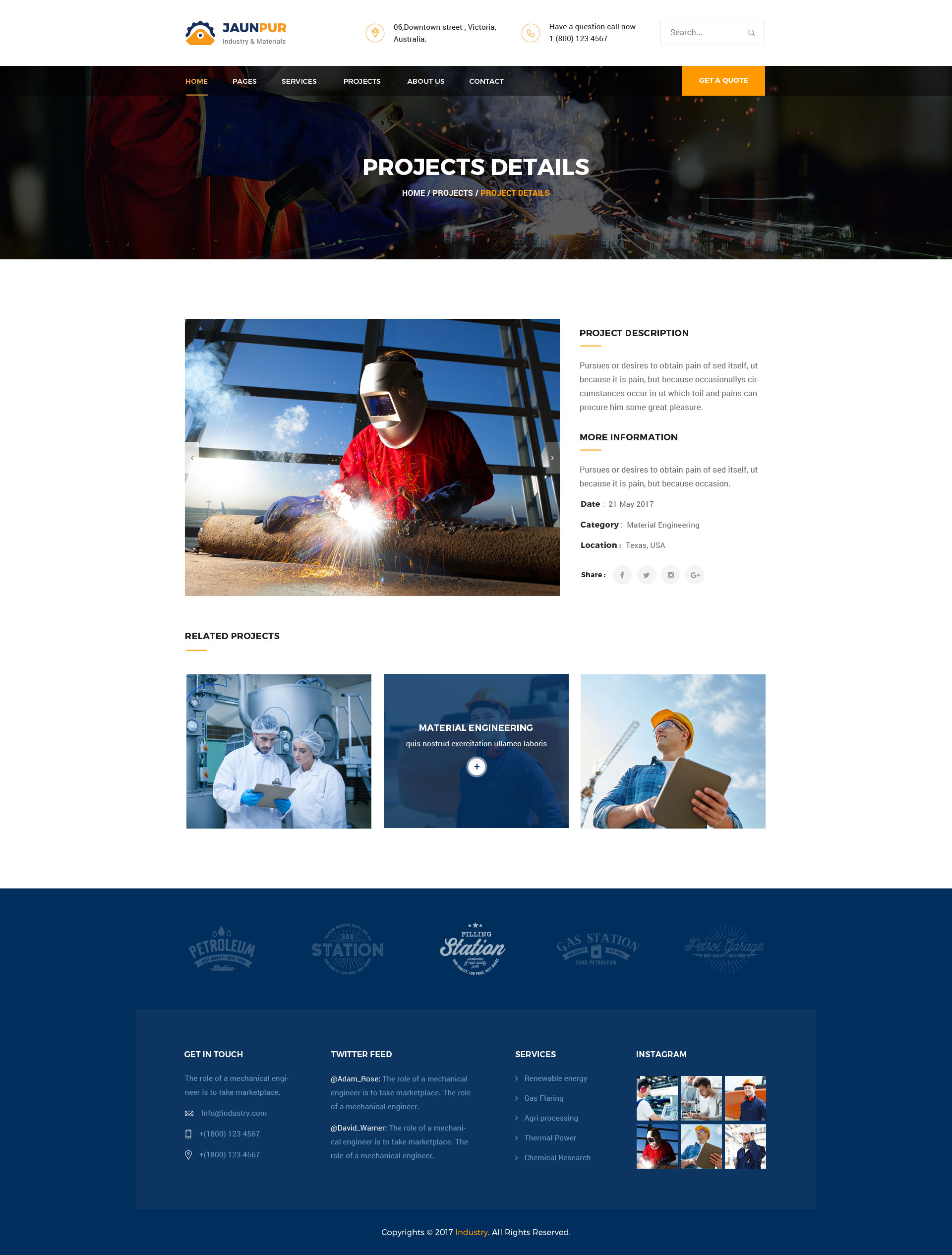 Janpur : Factory PSD Template