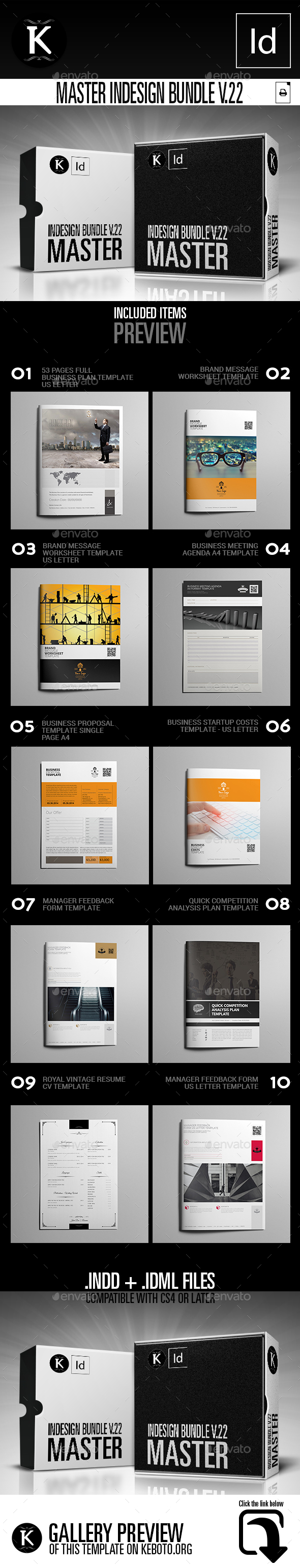 Master inDesign Bundle v.22 - Print Templates