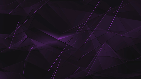 Purple Shiny Glass Polygonal