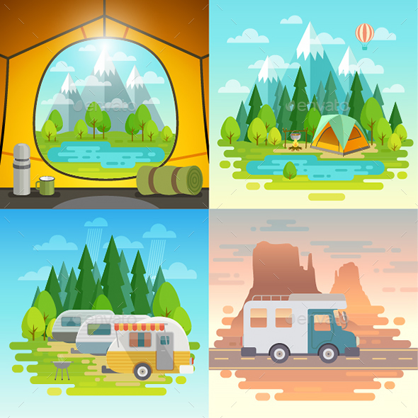 Camping Concept - Travel Conceptual