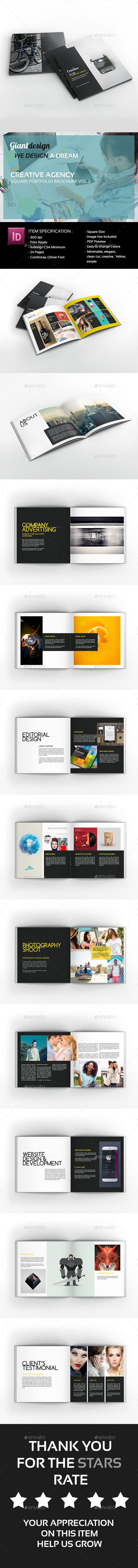 Creative Agency - Square Portfolio Brochure - Portfolio Brochures