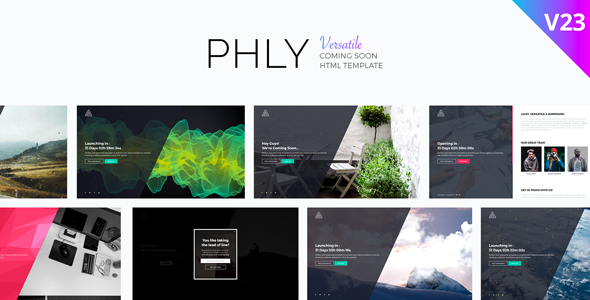 PHLY - Versatile Coming Soon Template - Under Construction Specialty Pages