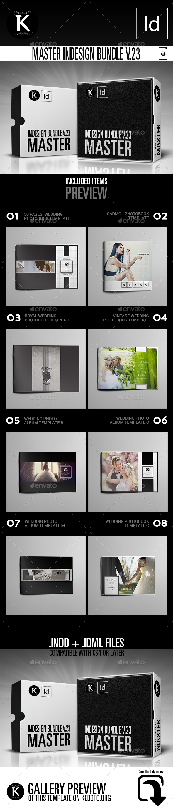 Master inDesign Bundle v.24 - Photo Albums Print Templates
