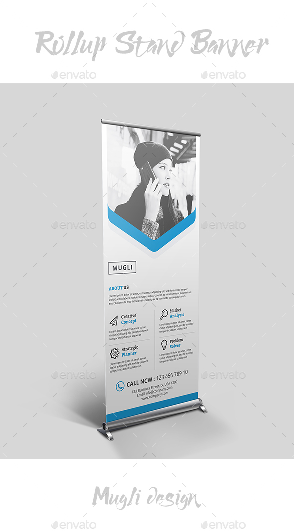 Rollup Stand Banner - Signage Print Templates