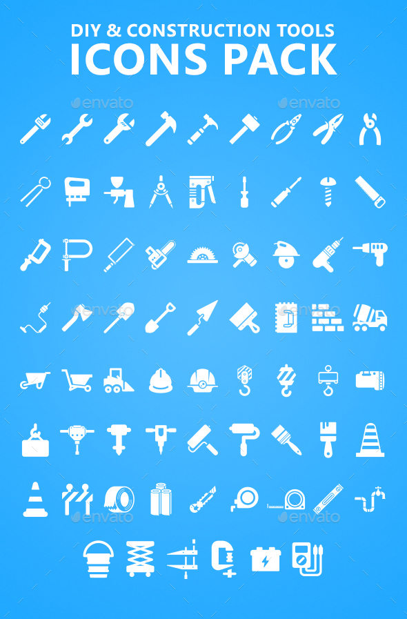 DIY and Construction Tools Icons Pack - Icons