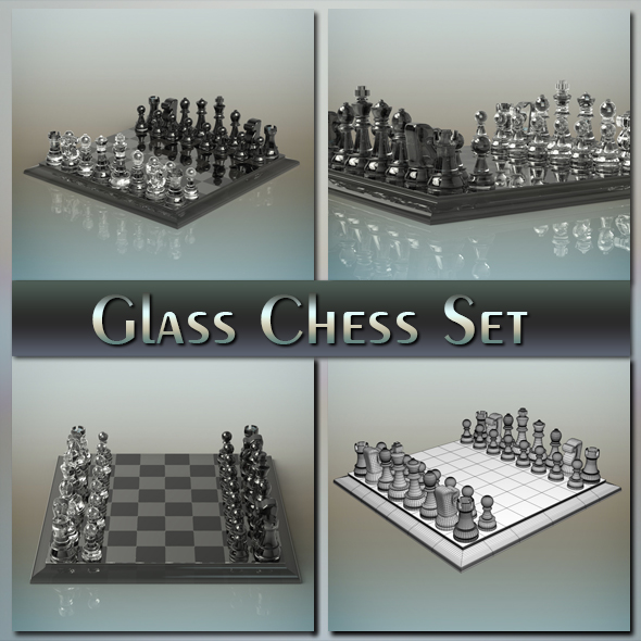 Glass Chess Set - 3Docean 20211157