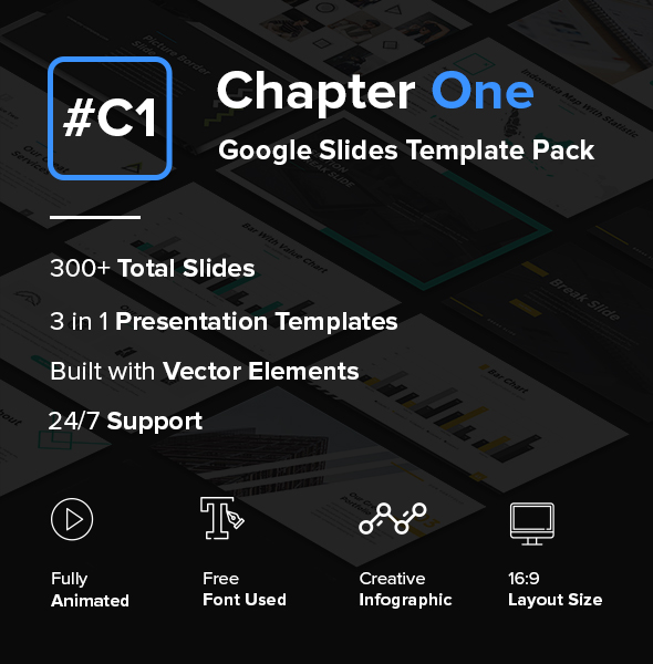 Chapter One - Creative Google Slides Template Pack - Google Slides Presentation Templates