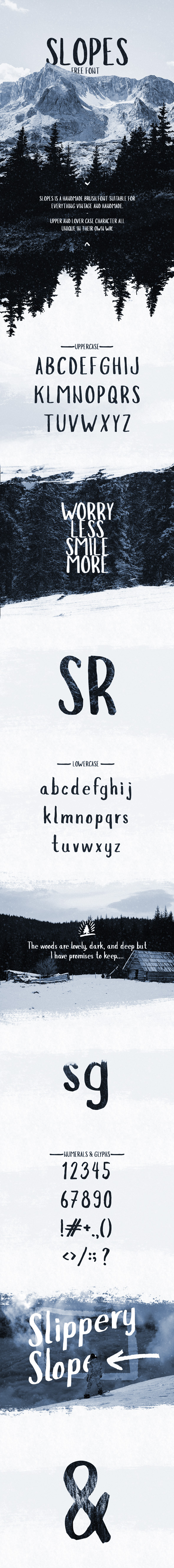 Slopes Brush Font - Hand-writing Script