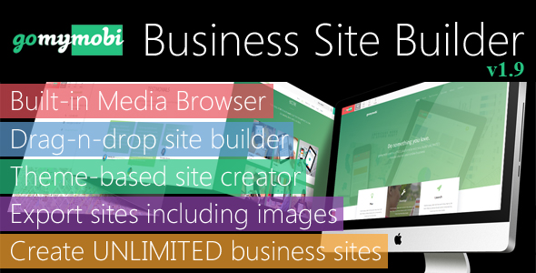 gomymobiBSB: Drag-n-Drop Business Webite Builder and Host Platform - Business License - CodeCanyon Item for Sale