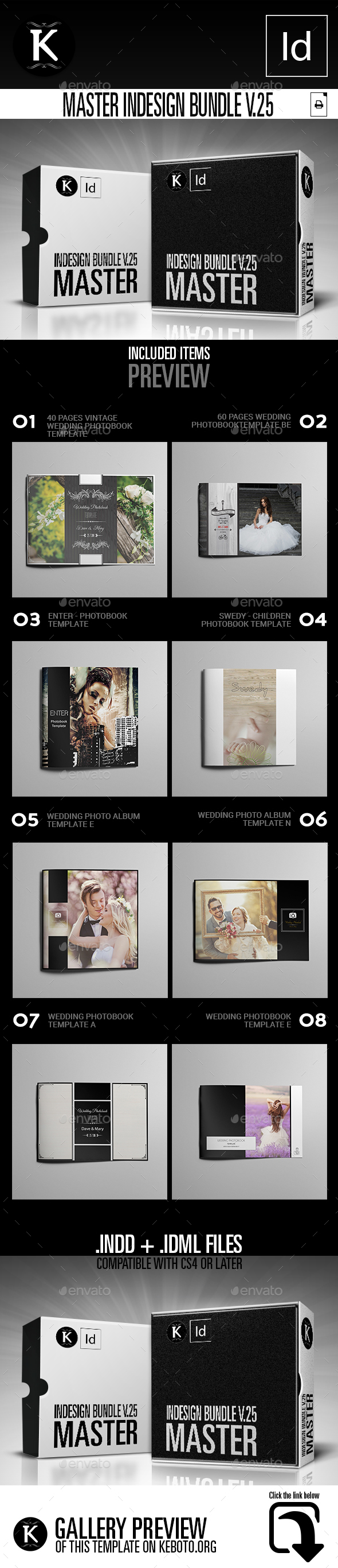 Master inDesign Bundle v.25 - Photo Albums Print Templates