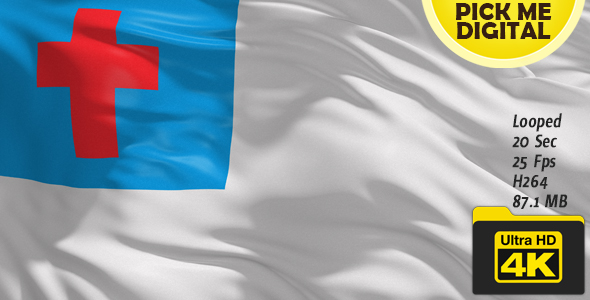 Christian Flag 4K alt