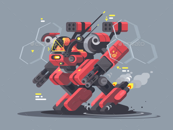 Military Exoskeleton for Soldier - Miscellaneous Vectors