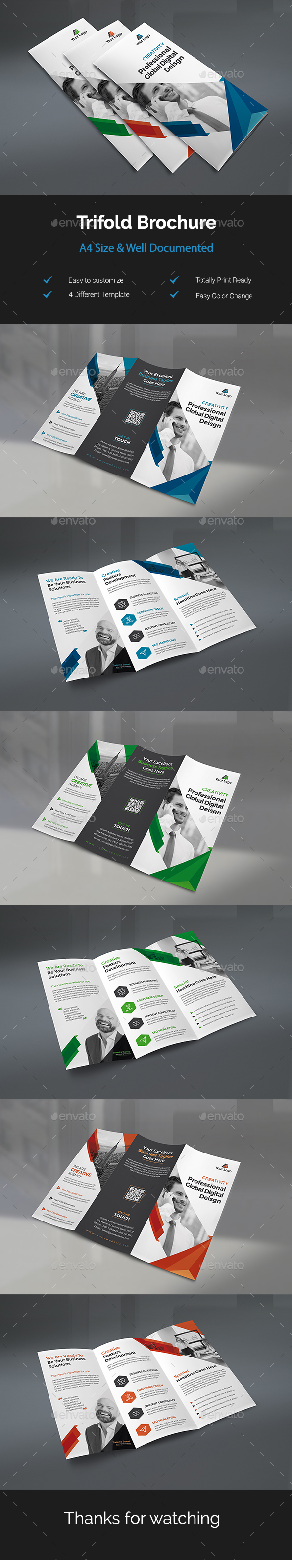 Trifold Brochure - Brochures Print Templates