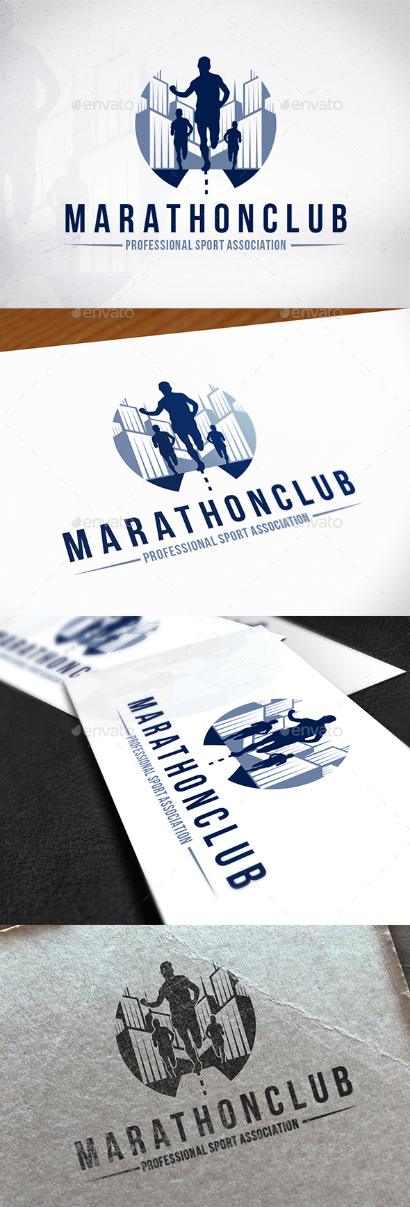 Marathon Club Logo Design - Sports Logo Templates