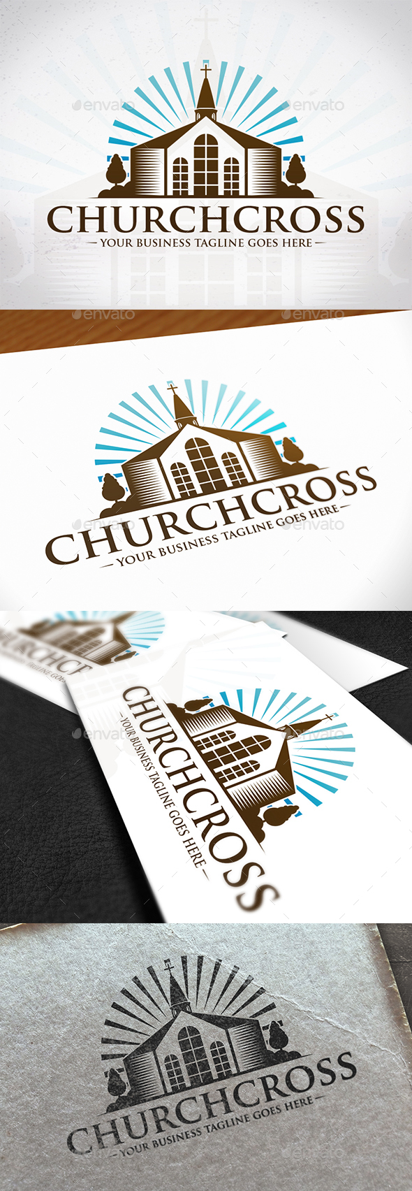 Cross Church Creative Logo - Buildings Logo Templates