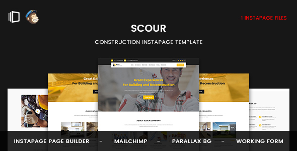 Scour - Construction Instapage Template - Instapage Marketing