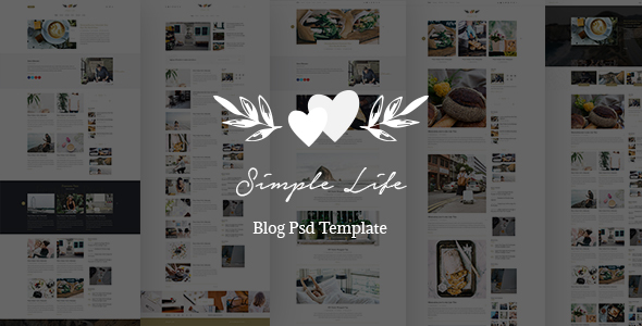 Simple Life - Blog Psd Template - Miscellaneous PSD Templates