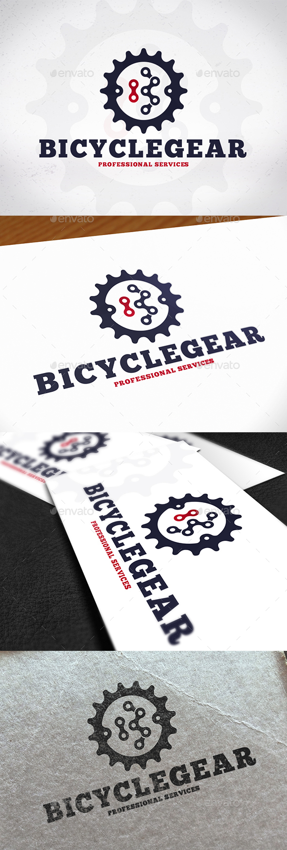 Bicycle Gear Logo Design - Letters Logo Templates