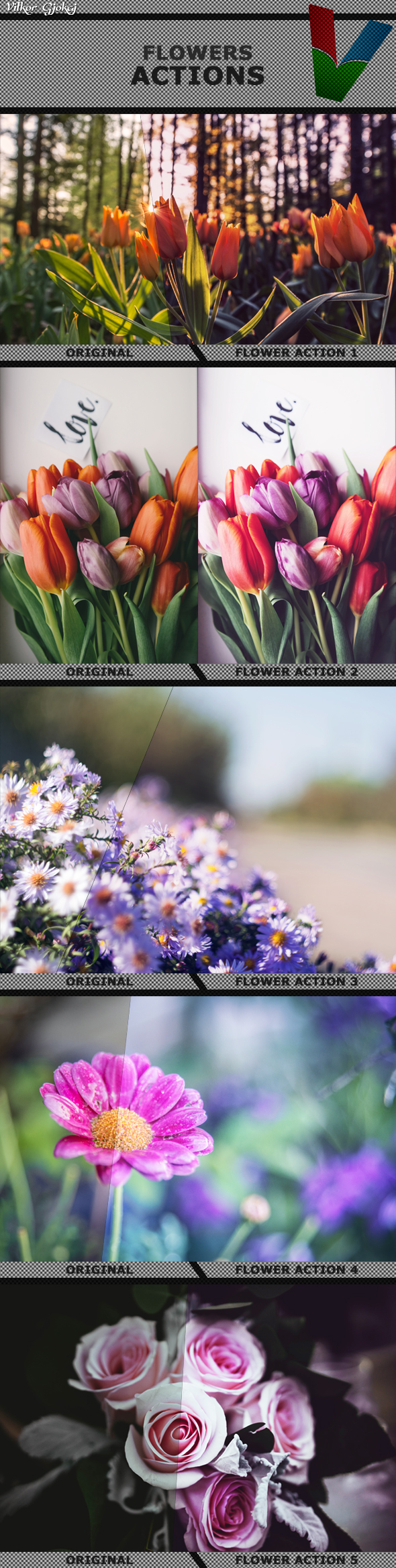 Flowers Photoshop Actions 1 - Photo Effects Actions