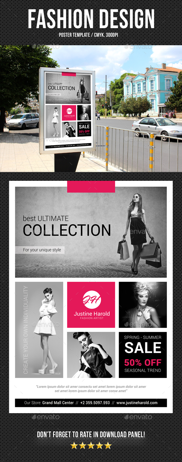 Fashion Poster 04 - Signage Print Templates