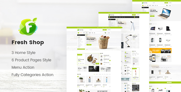 Fresh Shop - Shopping PSD Template - Shopping Retail