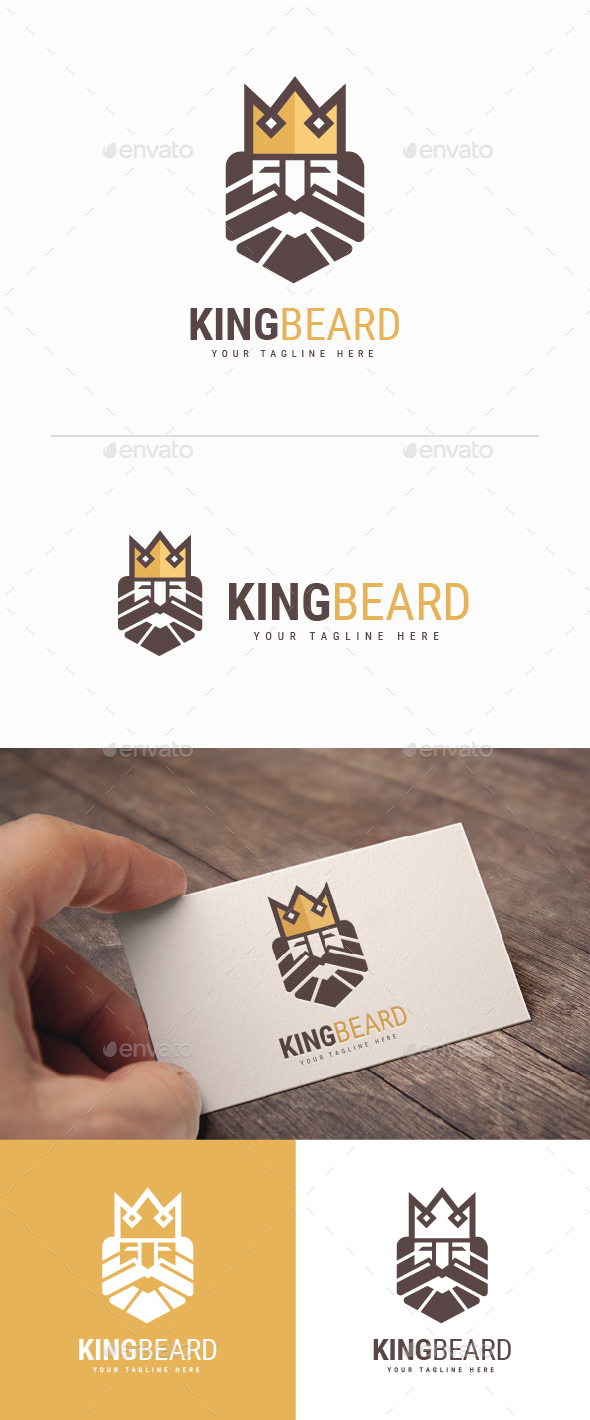 King Beard Logo - Humans Logo Templates